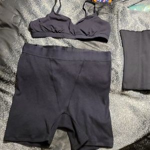 Brand new Skims bralett and shape wear shorts